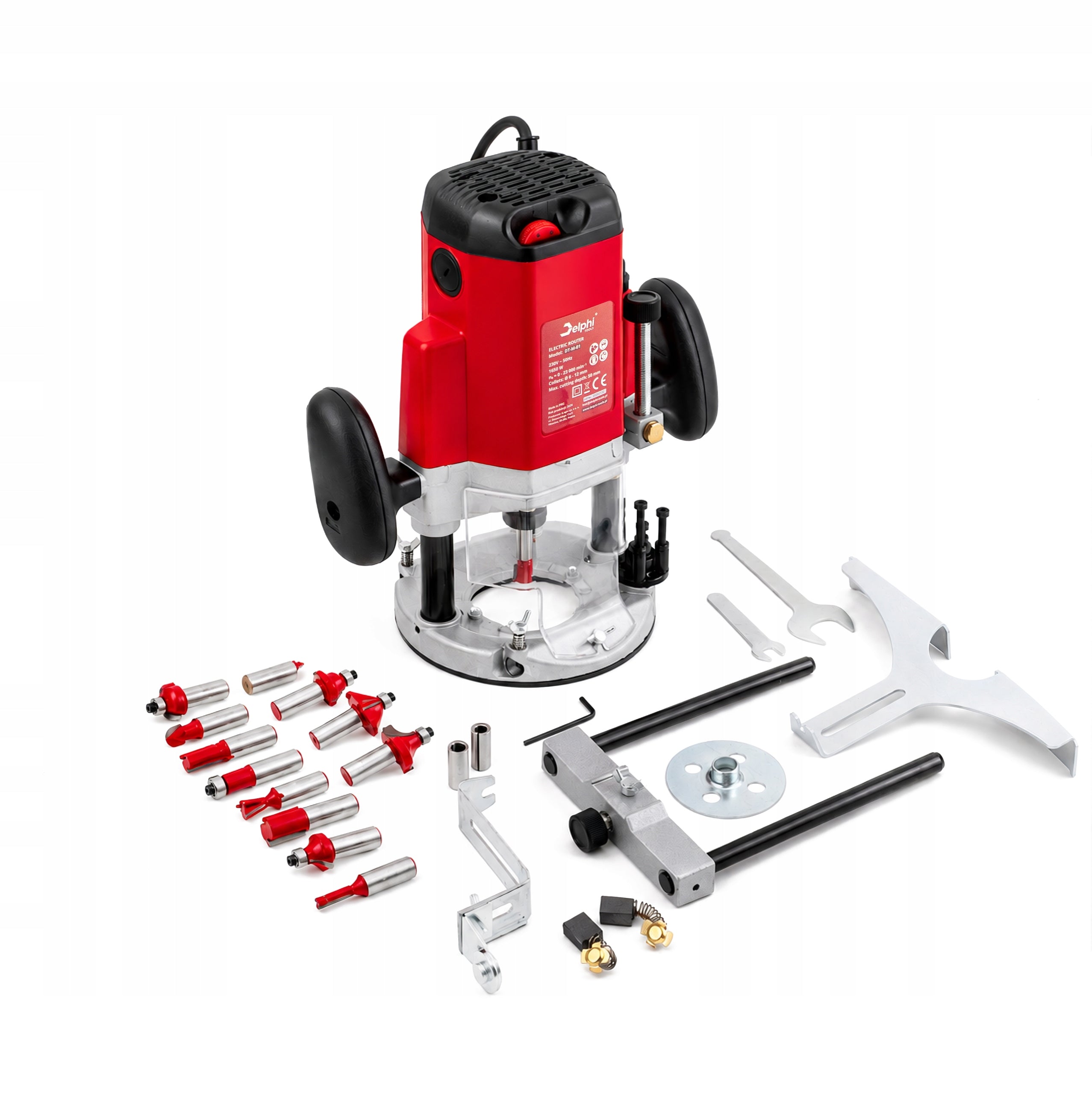 WOOD SPINDLE MILLING MACHINE ELECTRIC CUTTER + 12 CUTTERS Packaging status original