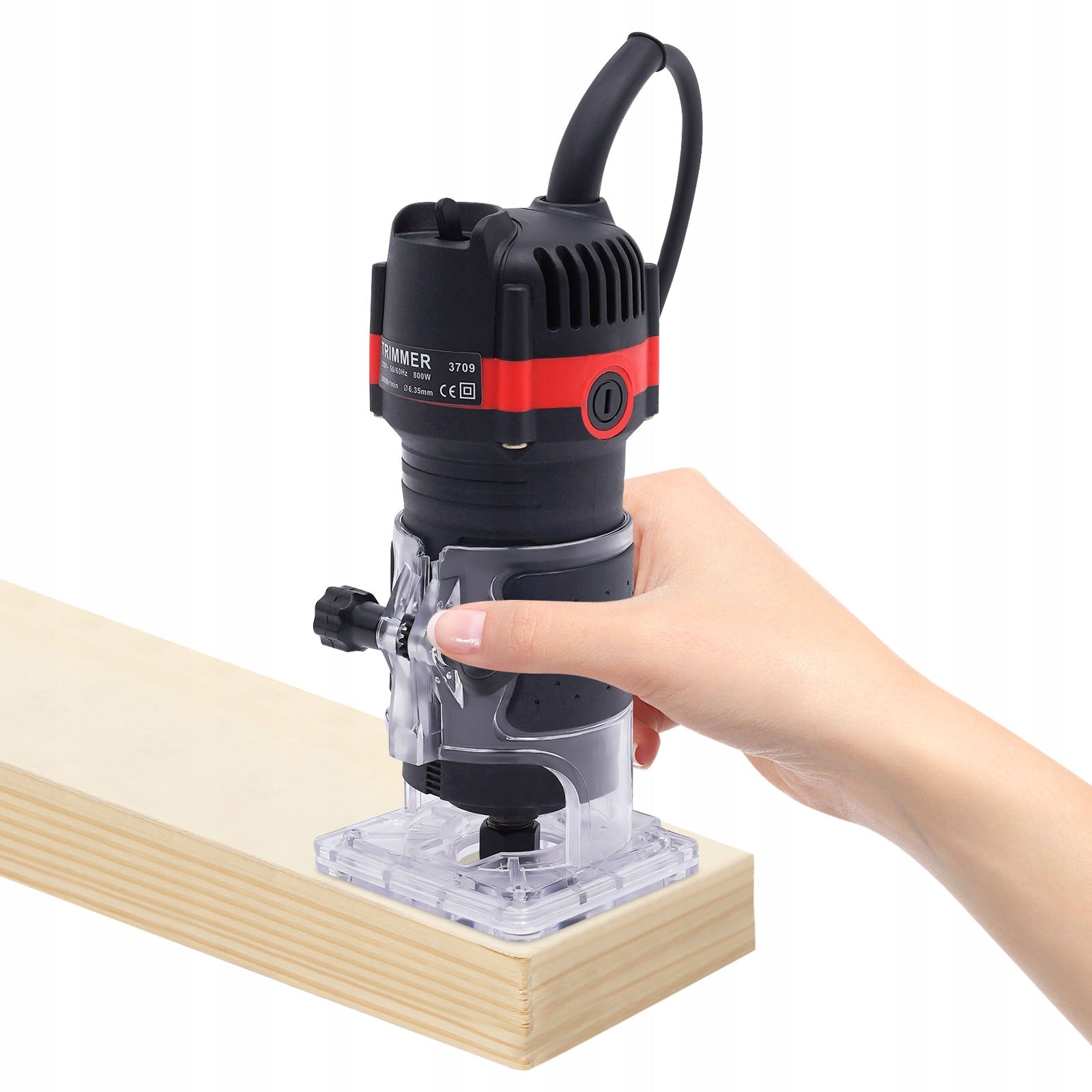 WOOD TRIMMER MILLING MACHINE ELECTRIC MANUAL BASE GUIDES 800W Maximum power 800 W