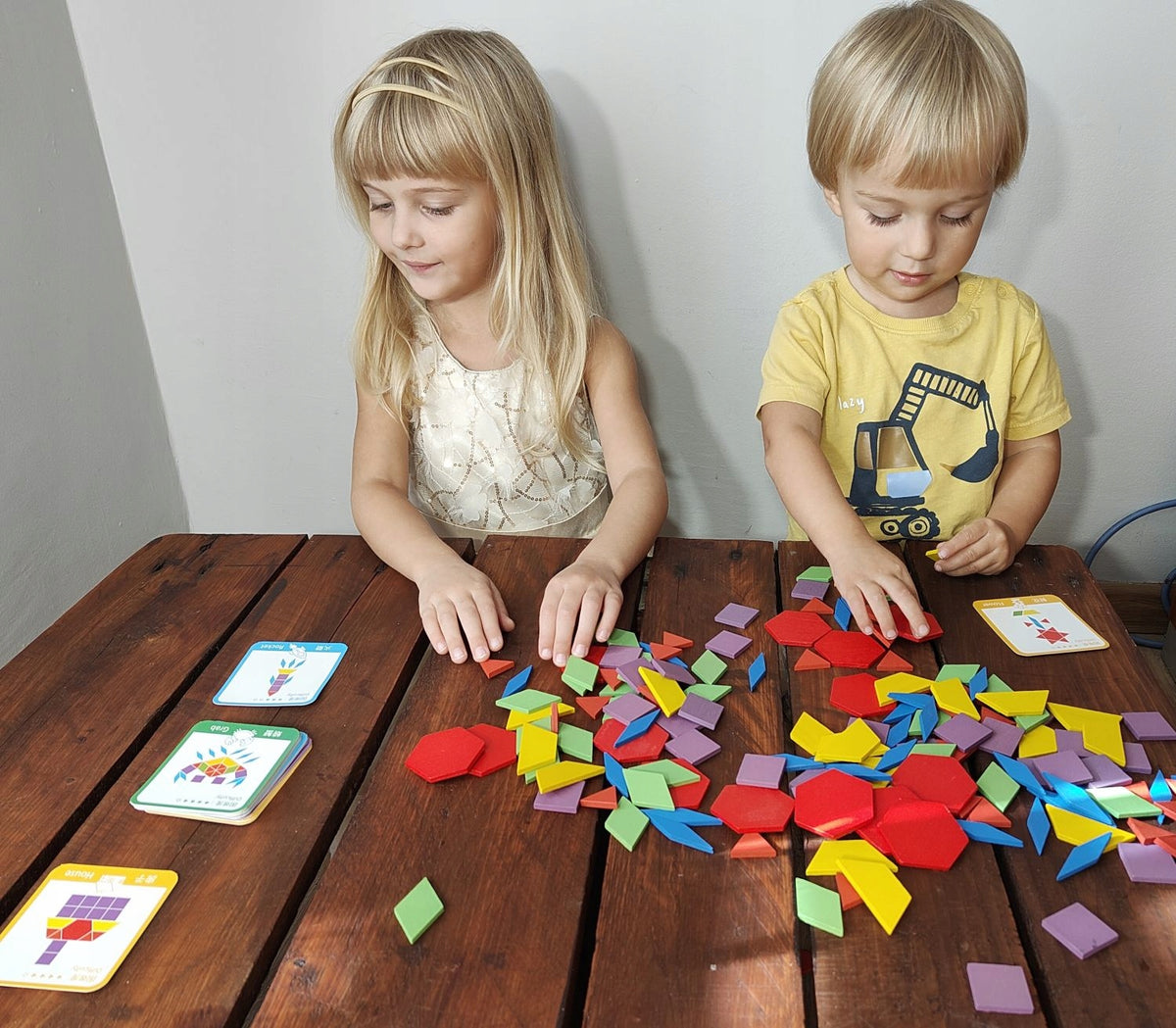 WOODEN BLOCKS PUZZLE MONTESSORI 155el mosaic Brand APE TRADE