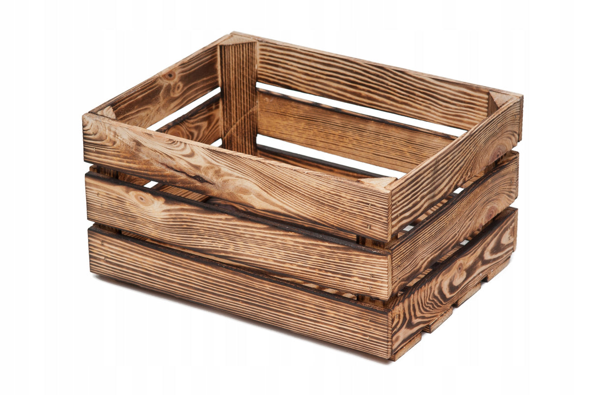 WOODEN BOX TANNED NEW 40/30/21 CM RETRO balcony tool box