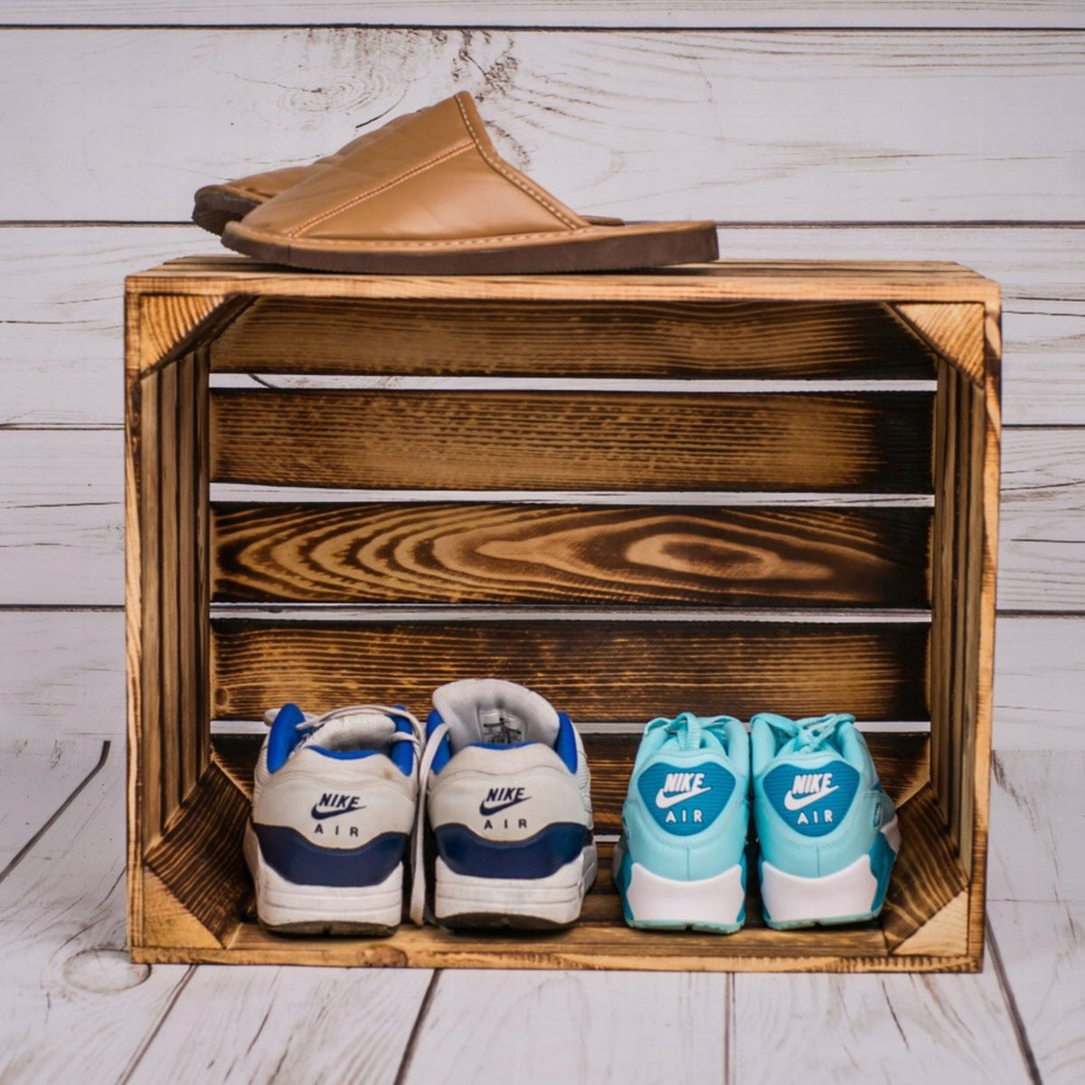 WOODEN BOX TANNED NEW 50/40/30 CM RETRO balcony tool Manufacturer code opalana50