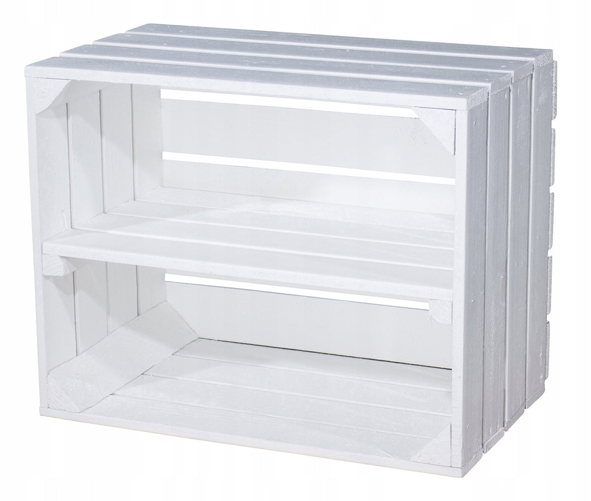 WOODEN BOX WHITE SHELF WOODEN CASES