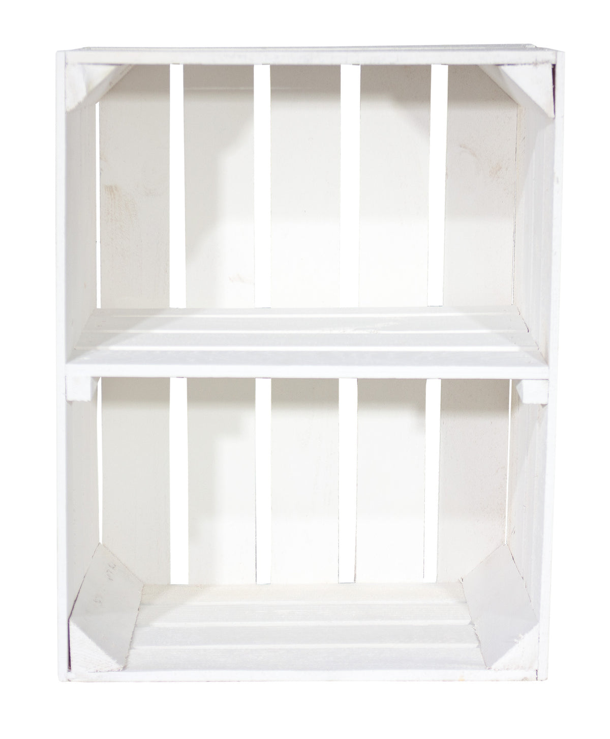 WOODEN BOX WHITE SHELF cabinet bookcase Brand Eco Trade