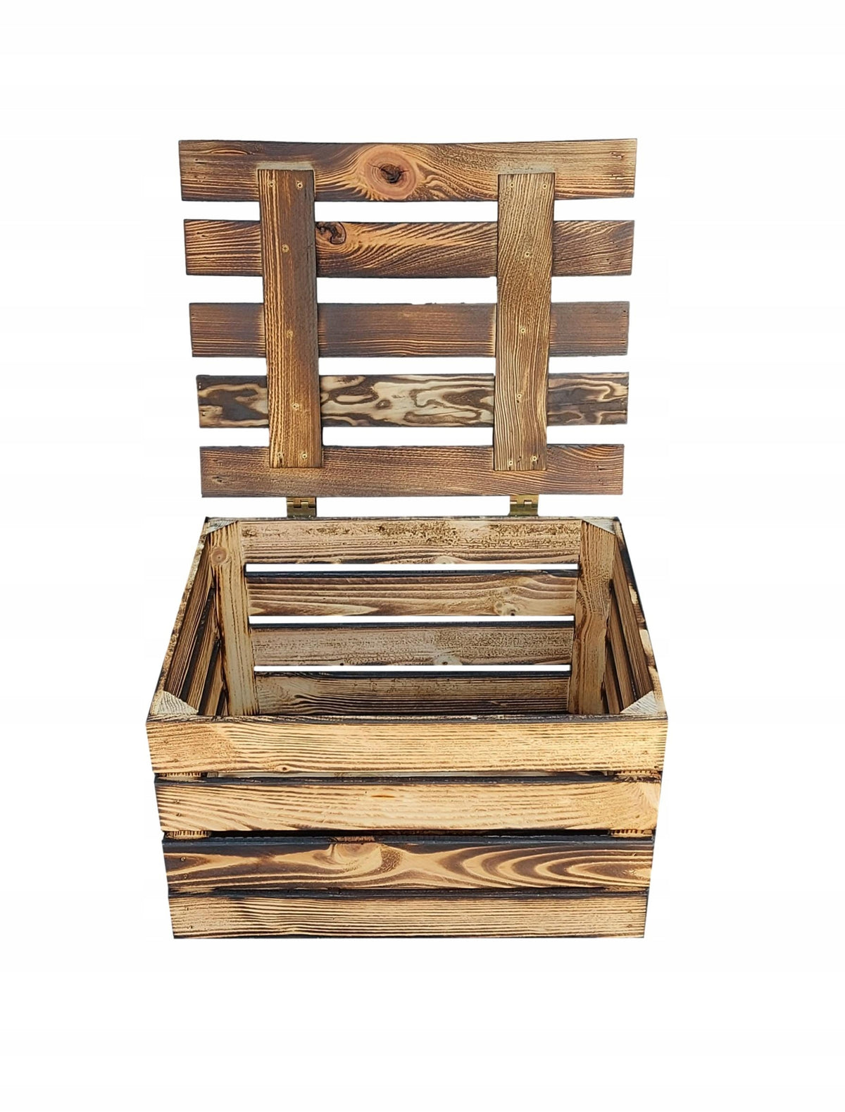 WOODEN BOX with lid TRUNK chest LID Brand Eco Trade