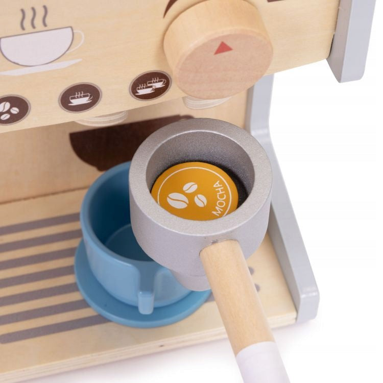 WOODEN COFFEE MAKER FOR CHILDREN LARGE SET CAFE FOR CHILDREN COFFEE Packaging status original
