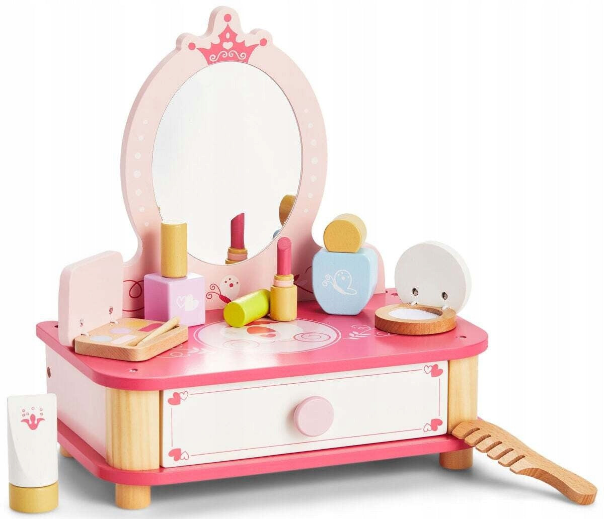 WOODEN COSMETIC DRESSING TABLE PRINCESS COSMETICS ACCESSORIES VIGA Manufacturer code 6971608445712
