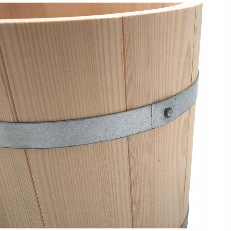 WOODEN CUCUMBER CABBAGE PICKLING BARREL WITH LID 25 L Manufacturer code KMEXPRESS BECZKA KAPUSTA 25L