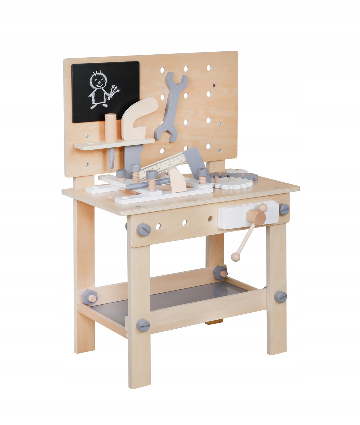 WOODEN DIY WORKSHOP WITH TOOLS Packaging status original