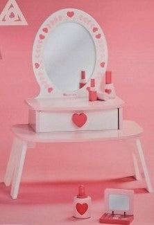 WOODEN DRESSING TABLE WITH ACCESSORIES ELEFUN pink EAN (GTIN) 5609288241287