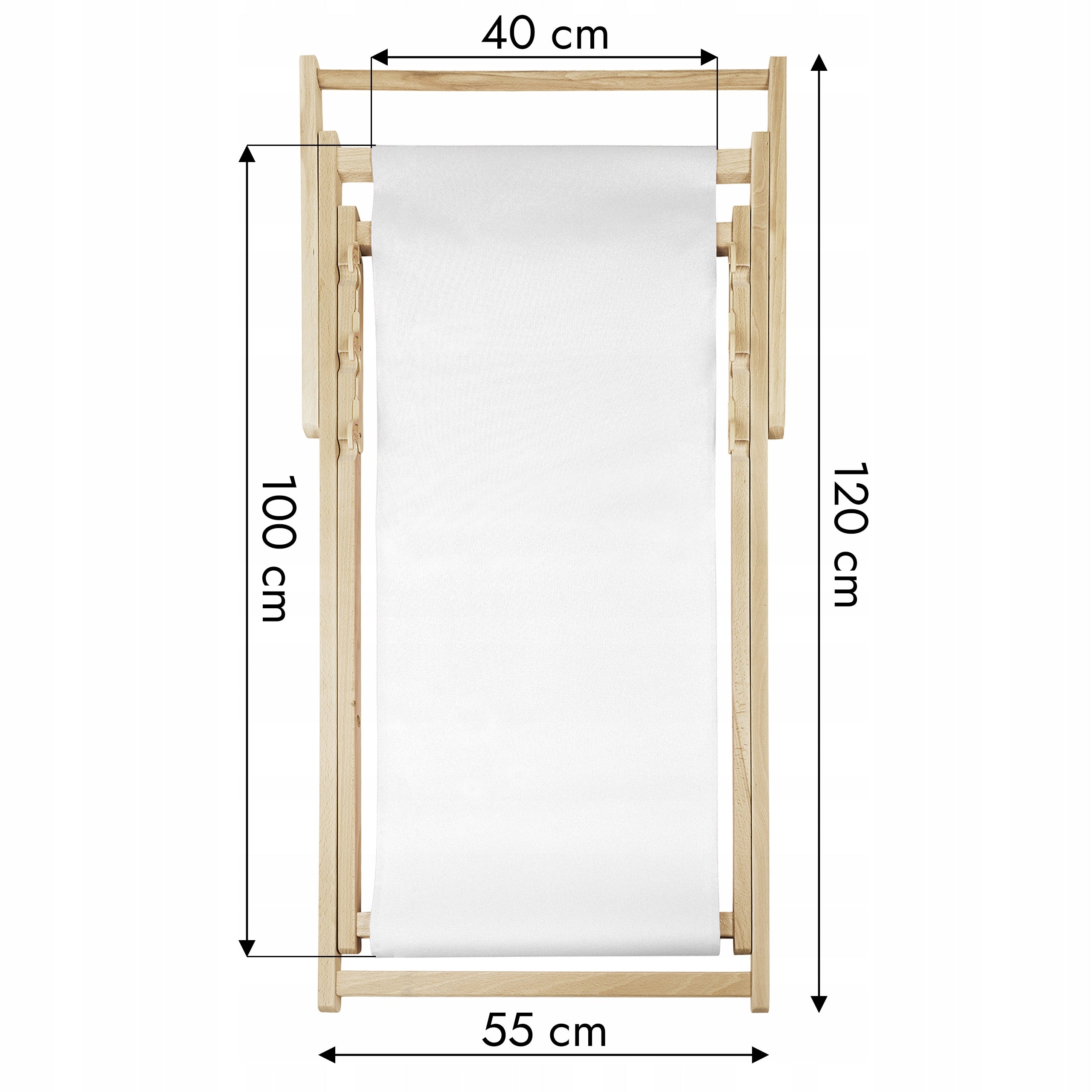WOODEN Deckchair BEACH DECKCHAIRS Wooden Lime SOLID BEECH WOOD Manufacturer code 5904012523524