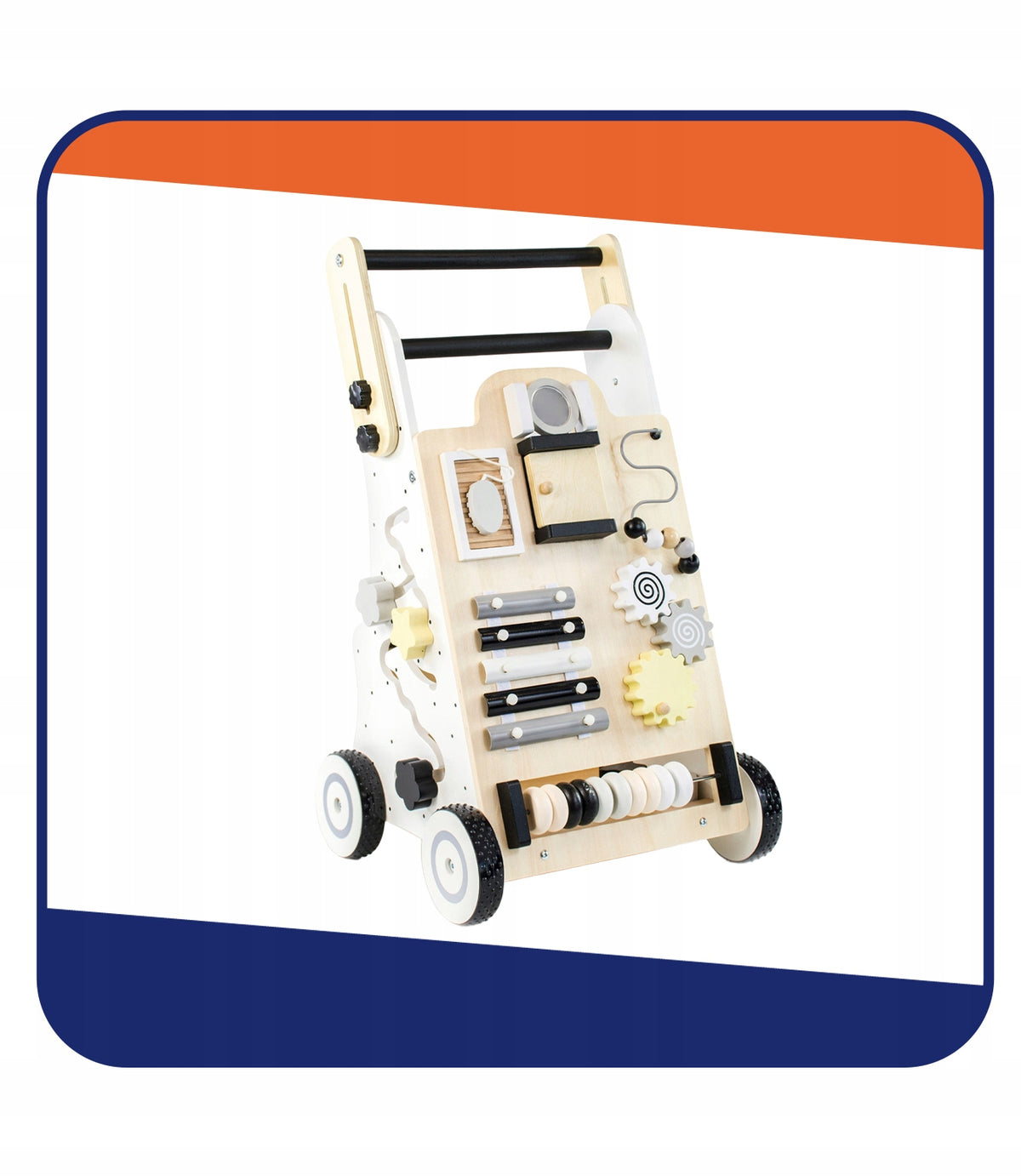 WOODEN EDUCATIONAL PUSHER 2IN1 WALKER EQUESTRIAN MANIPULATION BOARD Manufacturer code PCH-0903 by PitShop