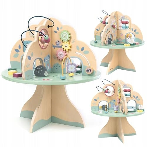 WOODEN EDUCATIONAL TABLE FOR CHILDREN 12M+ SORTER SHAPES wooden Brand no brand