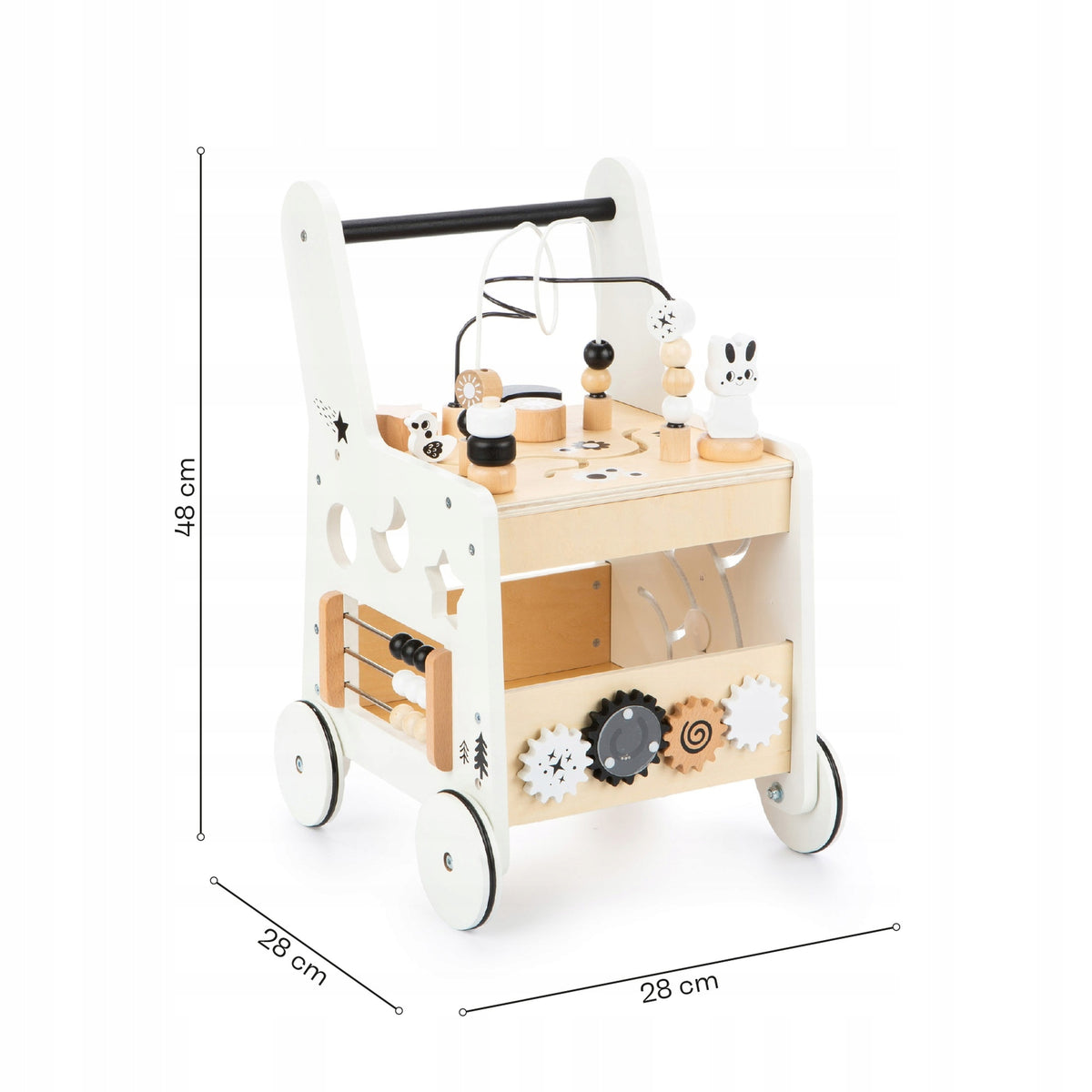 WOODEN EDUCATIONAL WALKER PUSHER cube manipulation maze blocks Manufacturer code 16996