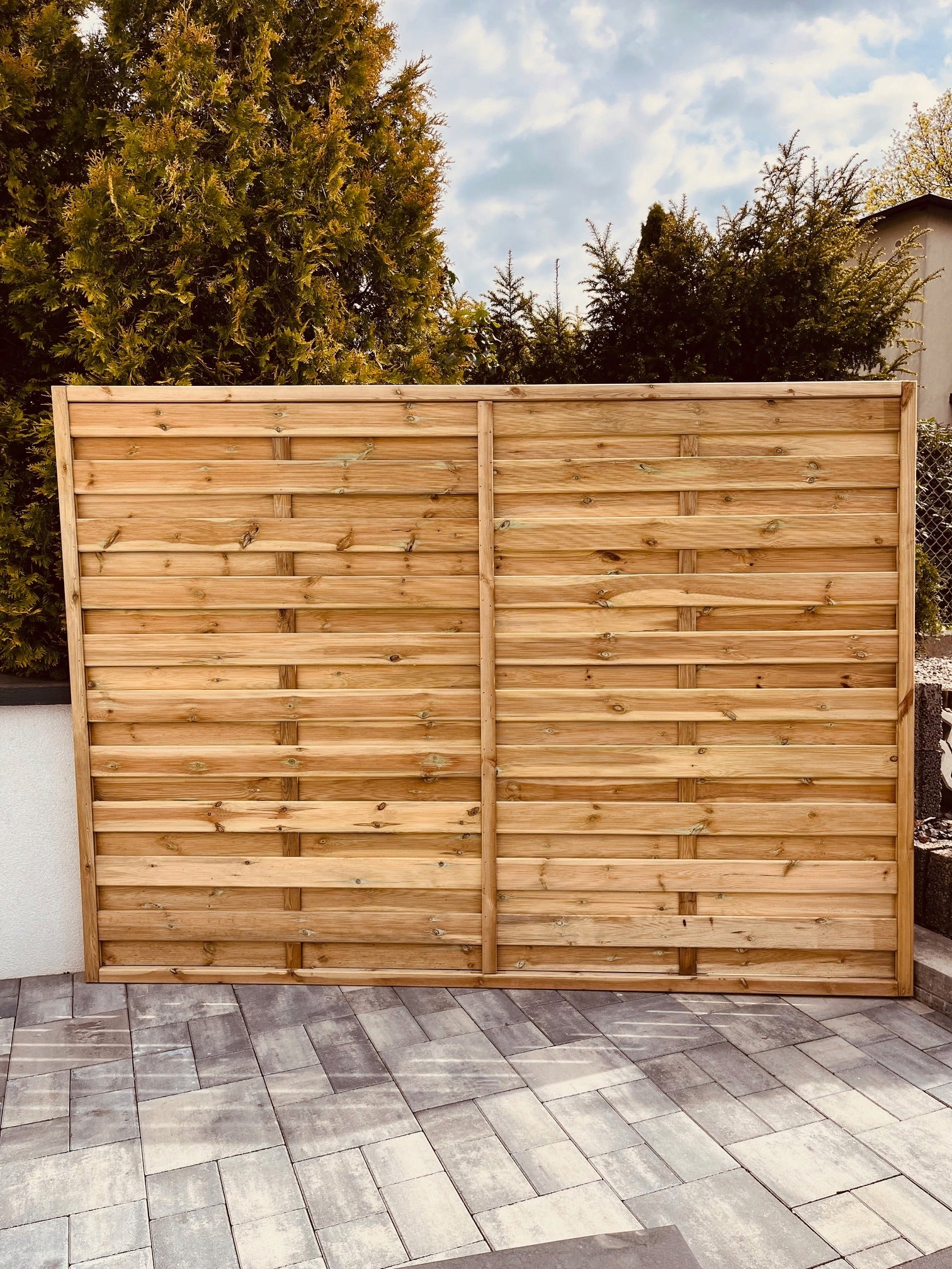 WOODEN FENCE 250 cm x 180 cm FENCES 250 cm FENCE PERGOLAS SOLID AND MASSIVE Manufacturer code Prosty250