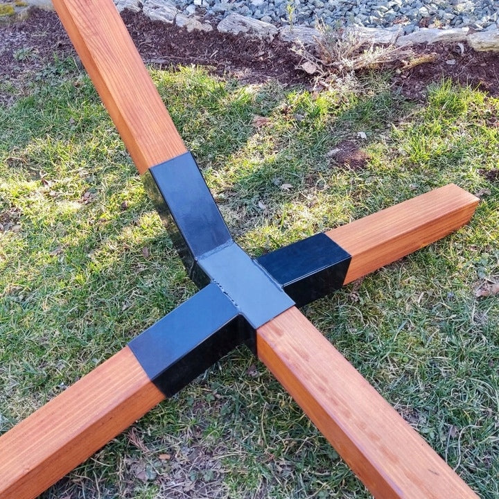 WOODEN FRAME + HAMMOCK 2 persons 300 KG GARDEN Manufacturer code Stelaż Impregnowany 65mm