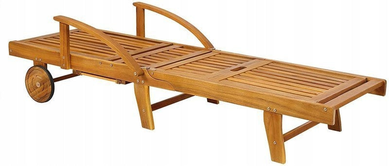 WOODEN GARDEN LOUNGER COUCH CHAIR Packaging status original