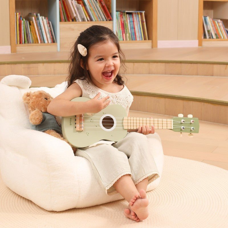 WOODEN GUITAR GREEN UKULELE ACOUSTIC NOTES LEARNING TO PLAY VIGA POLARB Manufacturer code 442750