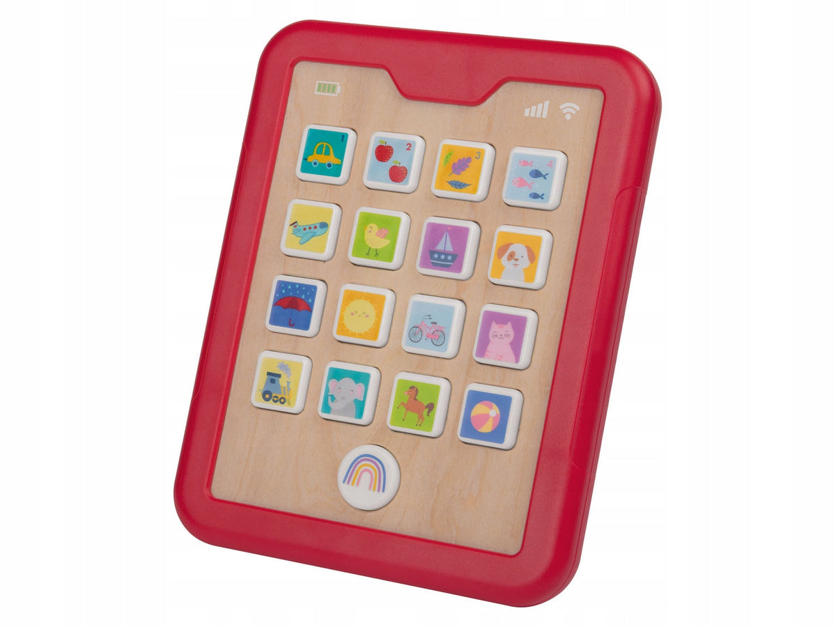 WOODEN INTERACTIVE TABLET FOR CHILDREN PLAYTIVE 19 cm x 15 cm Brand Playtive