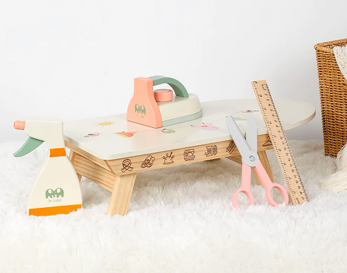 WOODEN IRONING BOARD FOR CHILDREN + IRON ACCESSORIES Manufacturer code 5904158315243
