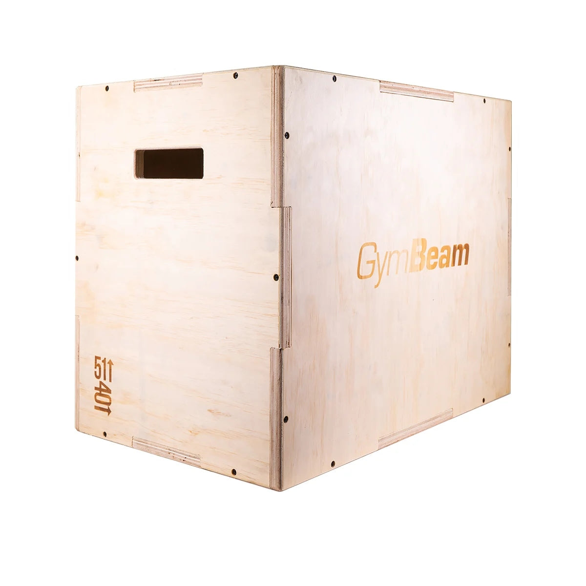 WOODEN JUMP BOX CROSSFIT HIIT 40x51x61cm GymBeam
