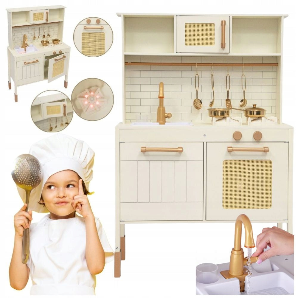 WOODEN KITCHEN FOR CHILDREN XXL SET ACCESSORIES FOR PLAY GIFT