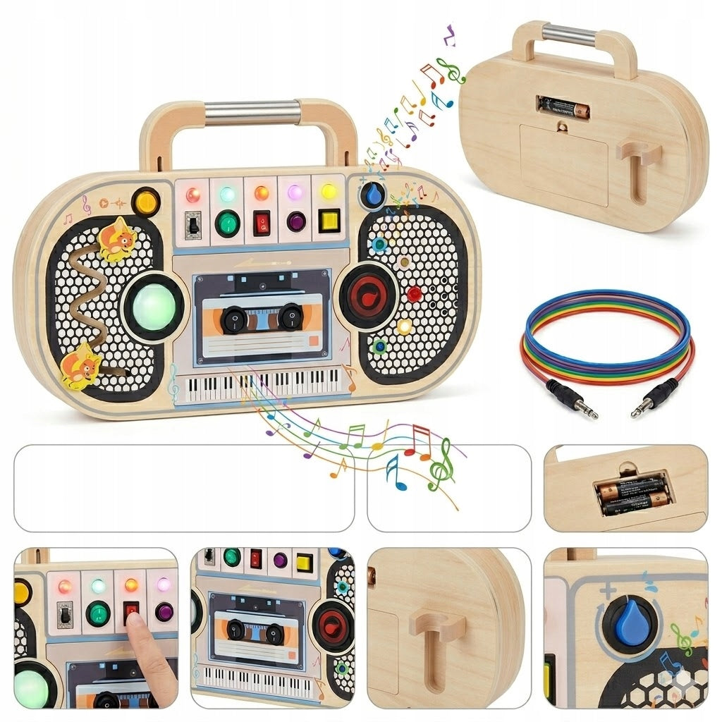 WOODEN MANIPULATION BOARD for one year sensory child Packaging status original