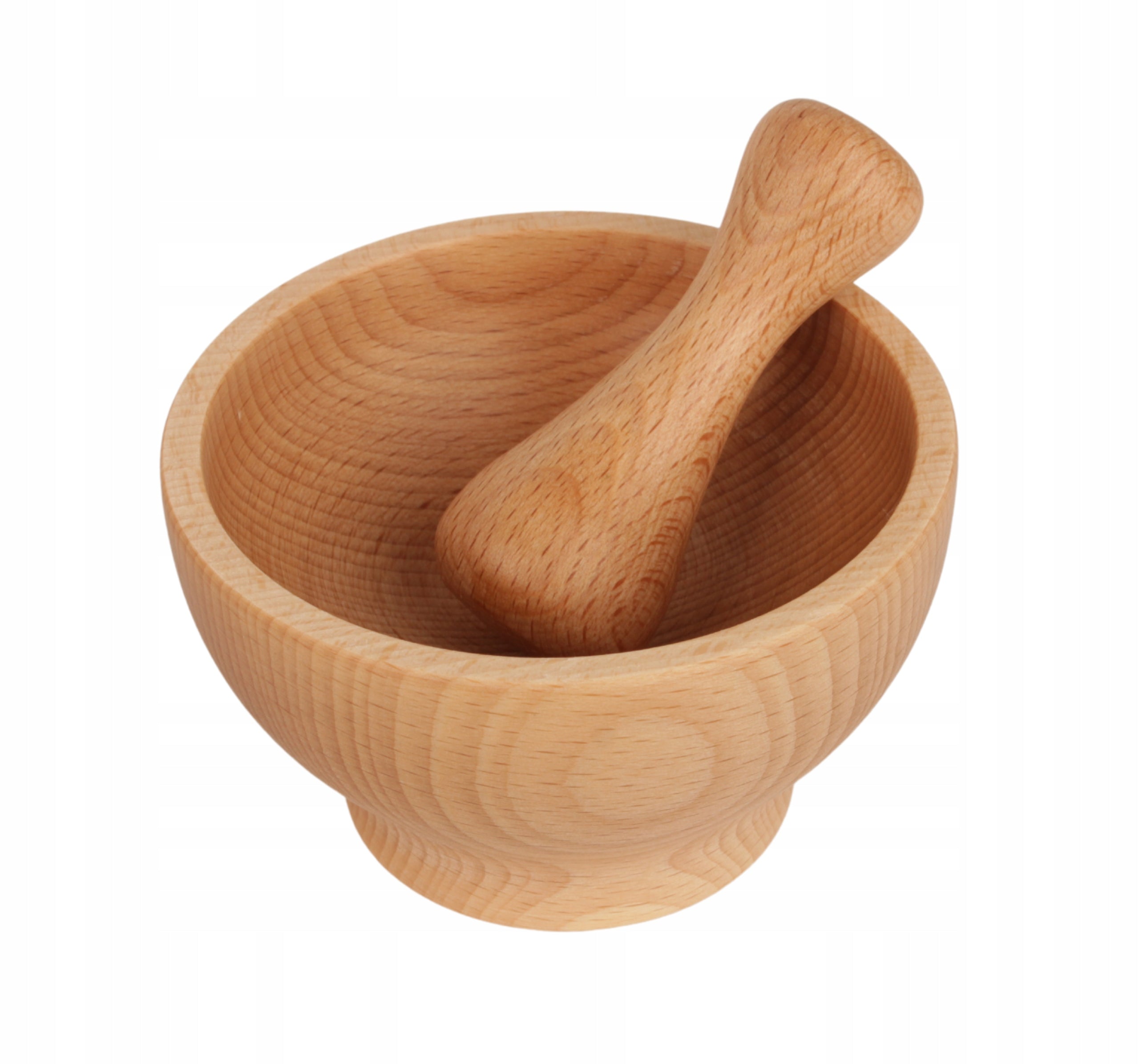 WOODEN MORTAR WITH PESTLE FOR KITCHEN SPICES, ECOLOGICAL Manufacturer code MD