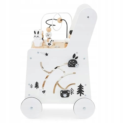 WOODEN PUSHER 6IN1 WALKER EDUCATIONAL TABLE FOR CHILDREN GIFT Manufacturer code Bez marki