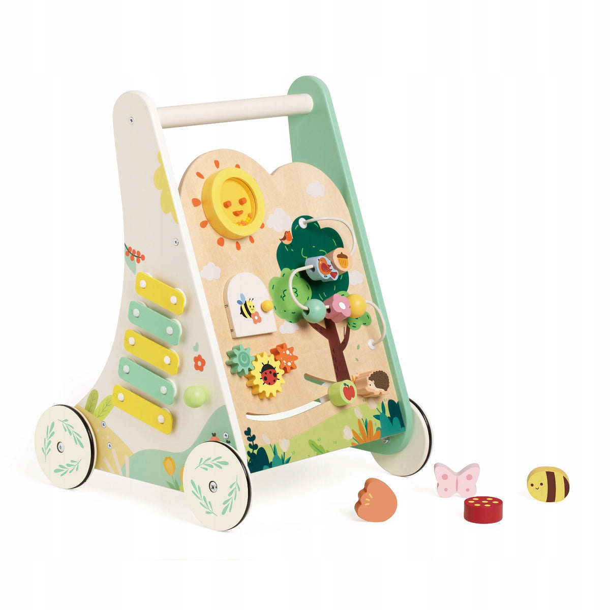 WOODEN PUSHER ACTIVITY WALKER MONTESSORI CIHCE CIRCLES CLASSIC WORLD Brand Classic World