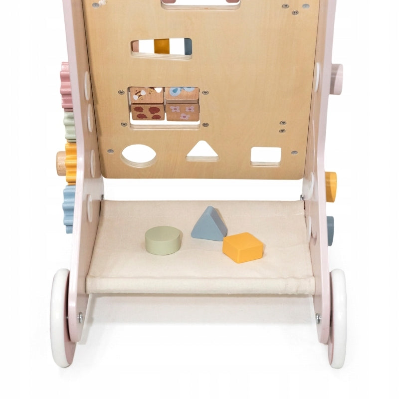 WOODEN PUSHER EDUCATIONAL WALKER PINK MANIPULATION BOARD VIGA Manufacturer code 44259