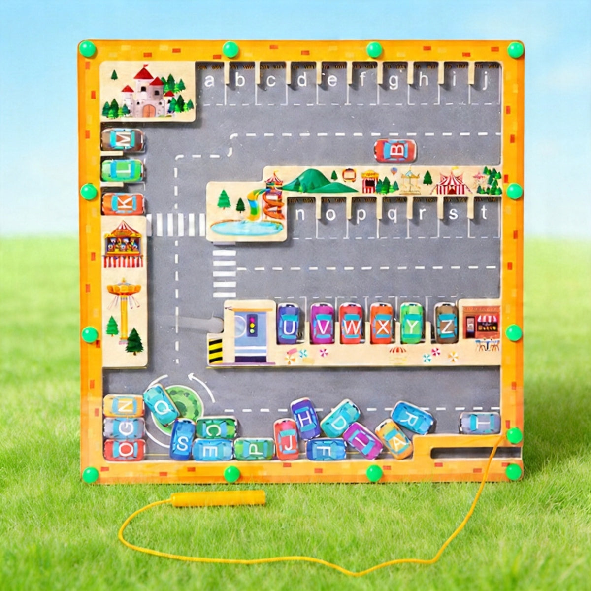 WOODEN PUZZLE MONTESSORI BRAIN TRAINING LETTERS Brand no brand