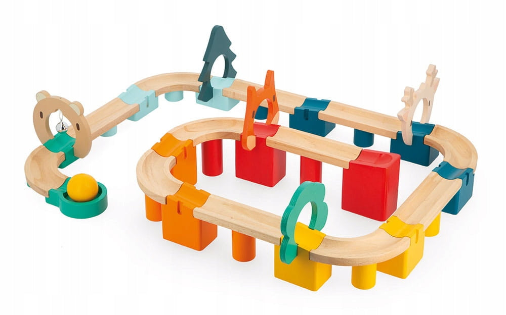 WOODEN PUZZLE TRACK MY FIRST BULLET JANOD Brand Janod