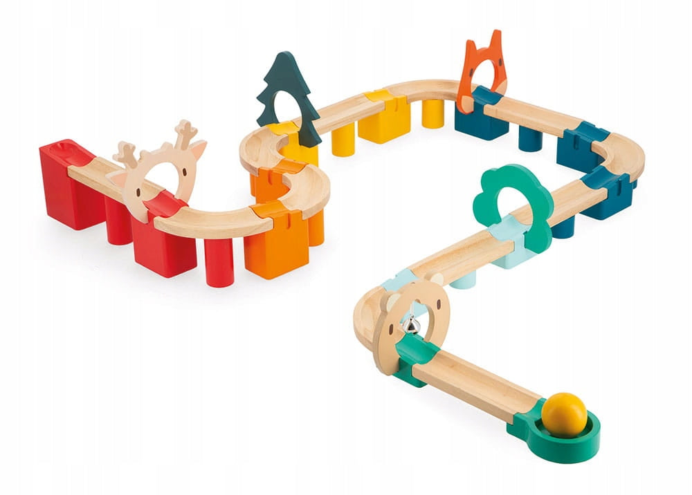 WOODEN PUZZLE TRACK MY FIRST BULLET JANOD Color multicolor