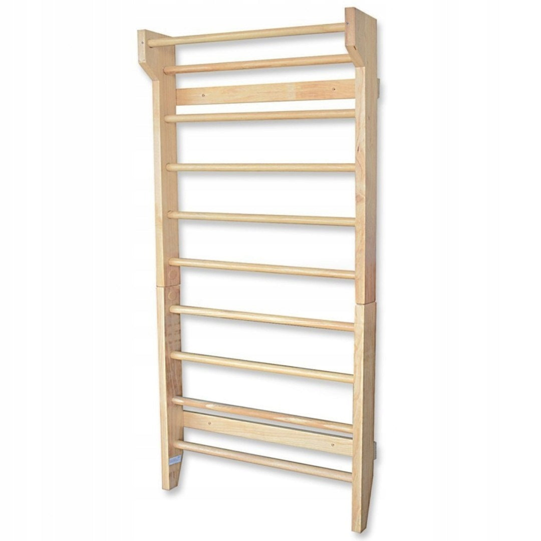 WOODEN REHABILITATION GYMNASTIC LADDER 195CM WITH BAR Packaging status original