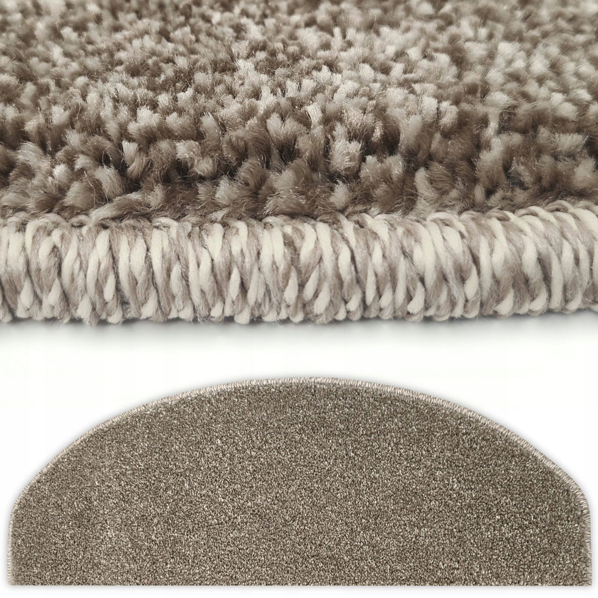 WOODEN STAIR COVERS ELEGANT RUGS SOFT THICK BEIGE 64x24