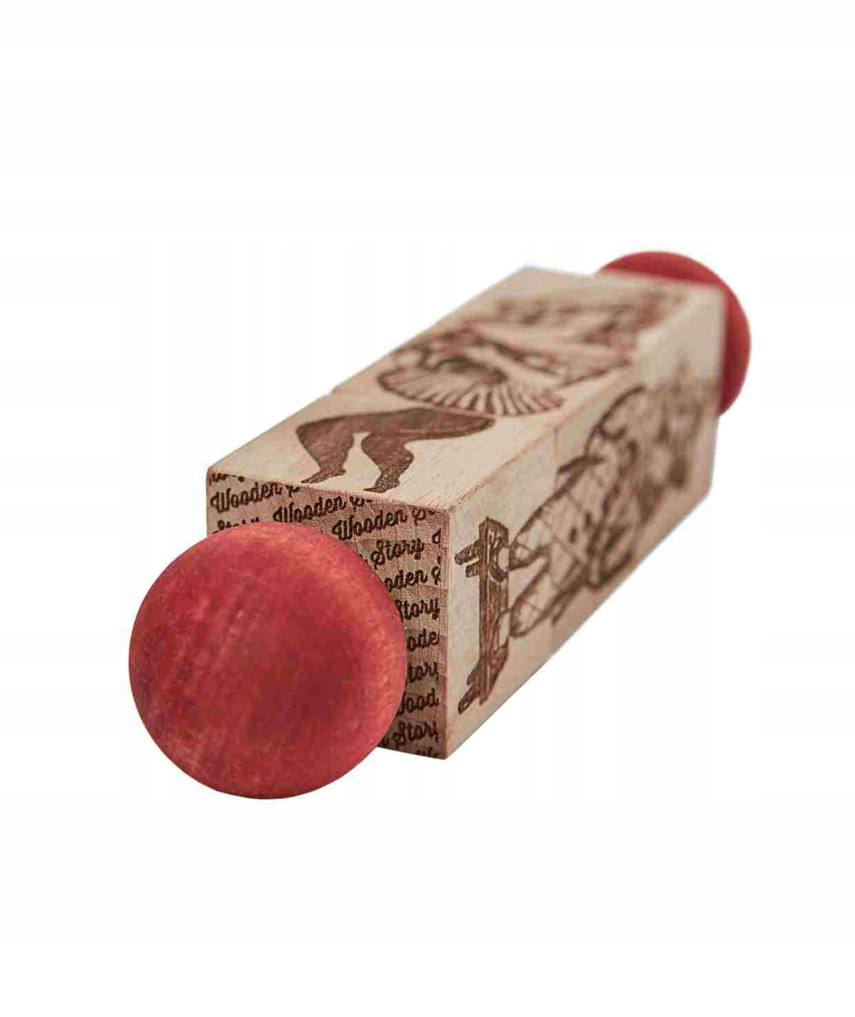 WOODEN STORY Wooden puzzle turntable Commedia Dell'Arte creative zab Packaging status original