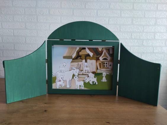 WOODEN THEATRE KAMISHIBAI A4 - KJZ