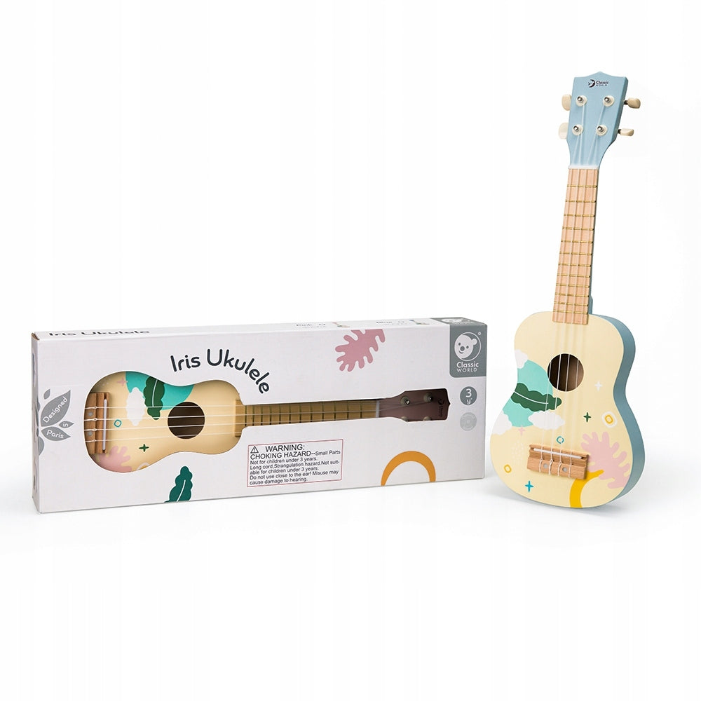 WOODEN UKULELE CHILDREN TO LEARN TO PLAY GUITAR STRINGS COVER CLASSIC WORLD Brand Classic World
