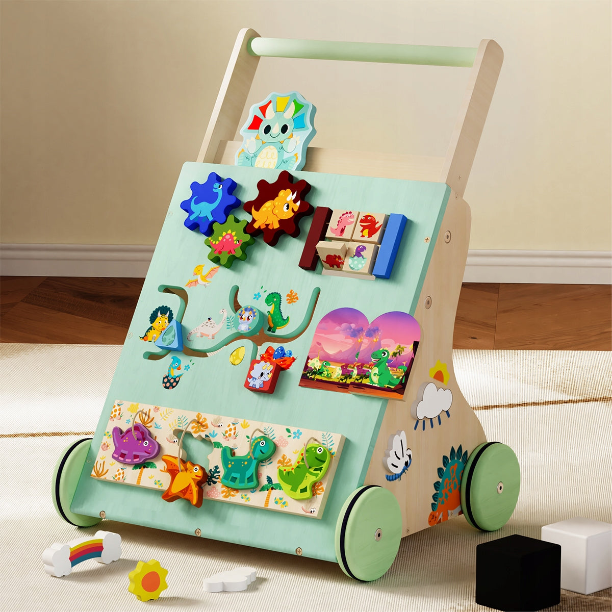 WOODEN WALKER FOR CHILDREN EDUCATIONAL GIFT Packaging status original