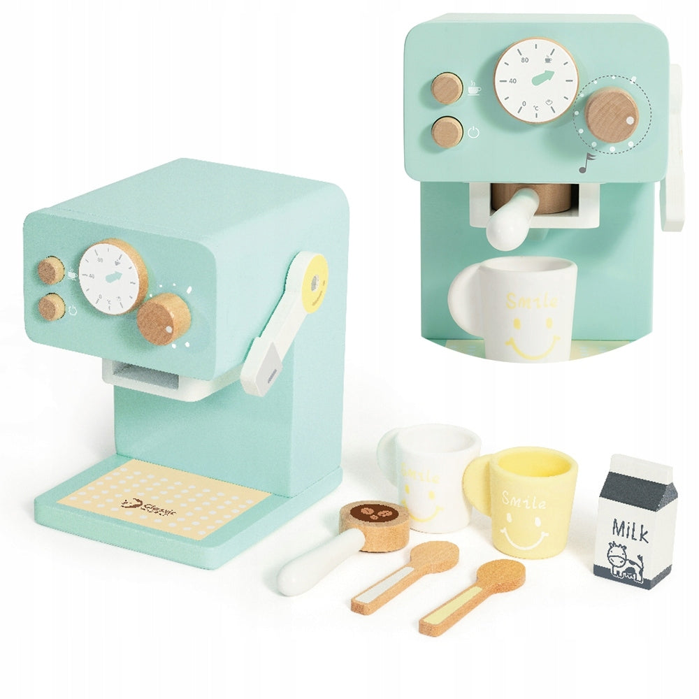 WOODEN WAWA MAKER SET FOR CHILDREN AGD FOR KITCHEN 7EL. CUPS