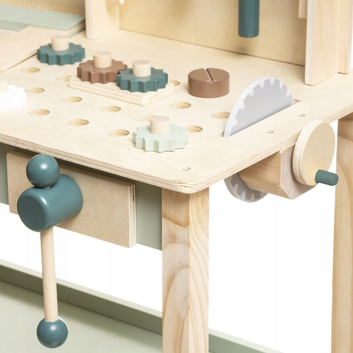 WOODEN WORKSHOP FOR CHILDREN MDF 55X32 5X75 5 CM WITH TOOLS Kid's age 2+ years