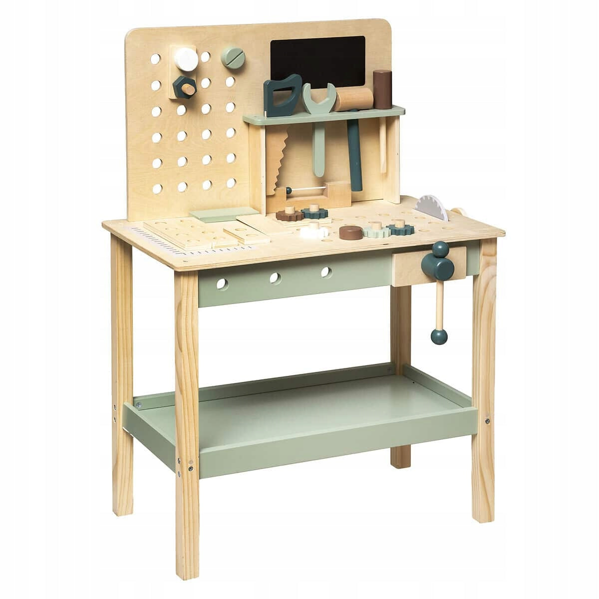 WOODEN WORKSHOP FOR CHILDREN MDF 55X32 5X75 5 CM WITH TOOLS