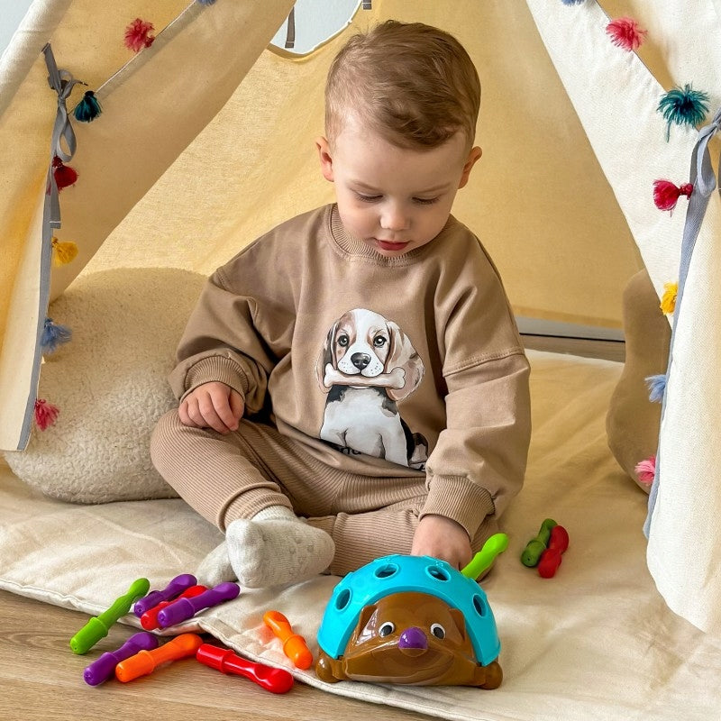 WOOPIE Arcade Game Hedgehog Montessori Sorter Learning Numbers and Colors 4in1 Brand Woopie