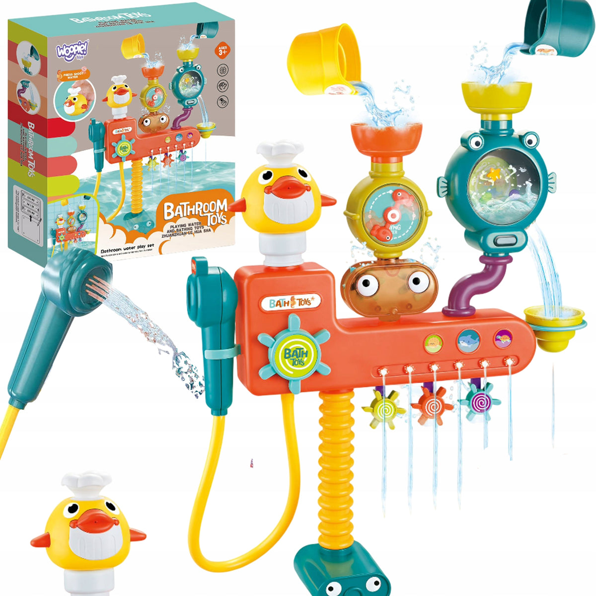WOOPIE BABY Bath Toy Tap Shower Overflow Fountain