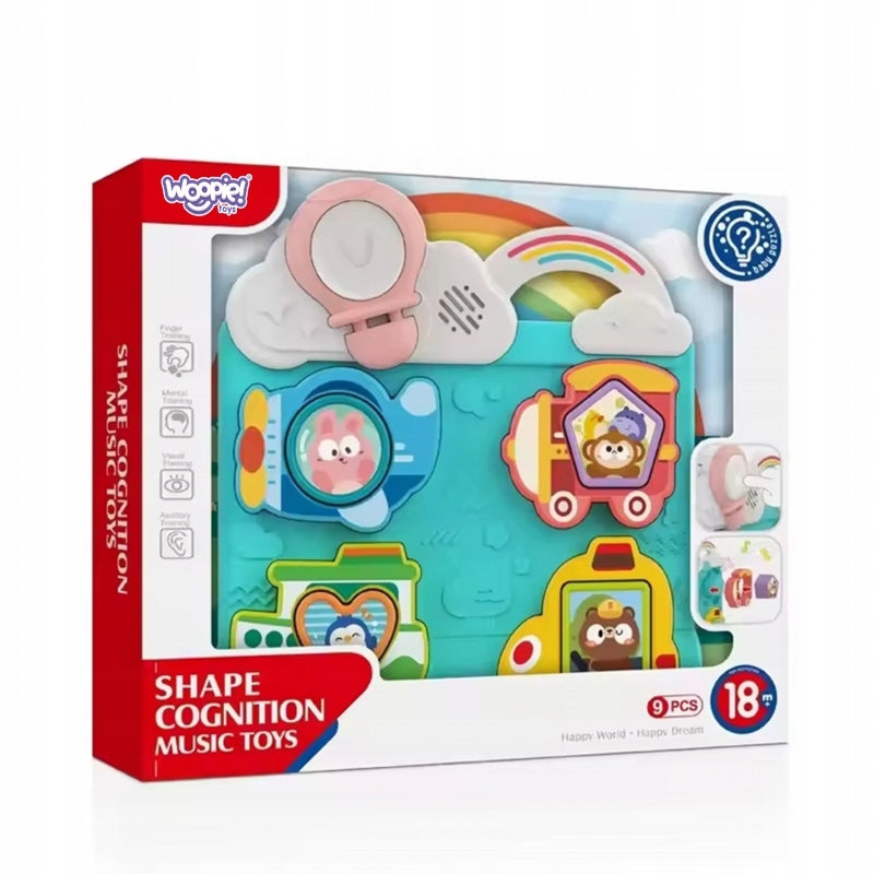 WOOPIE BABY Interactive Puzzle Match Vehicles and Animals Blue EDU