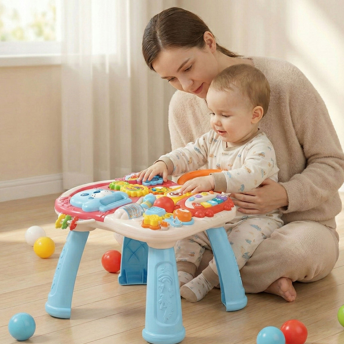 WOOPIE BABY Pusher Walker Educational Table Scooter Ride-On 4in1 Product weight with unit packaging 0.9 kg
