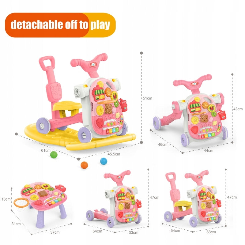 WOOPIE BABY Walker 5in1 Multifunction Pink 1+ Brand Woopie
