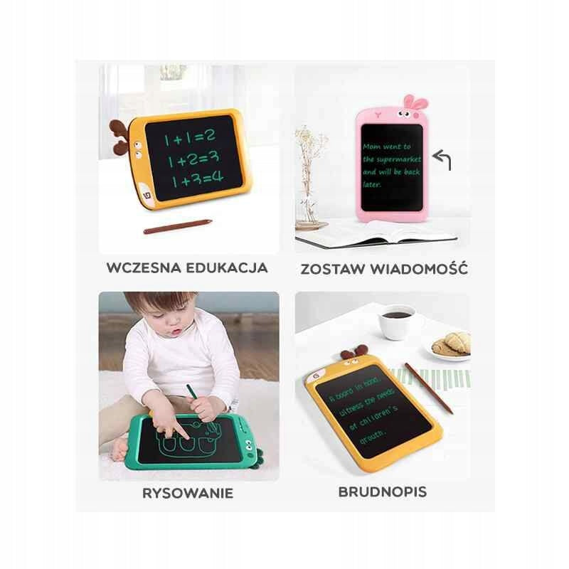 WOOPIE Graphics Tablet 10.5" for Drawing Magic Drawing Board + Stylus 41229 Pink Color pink