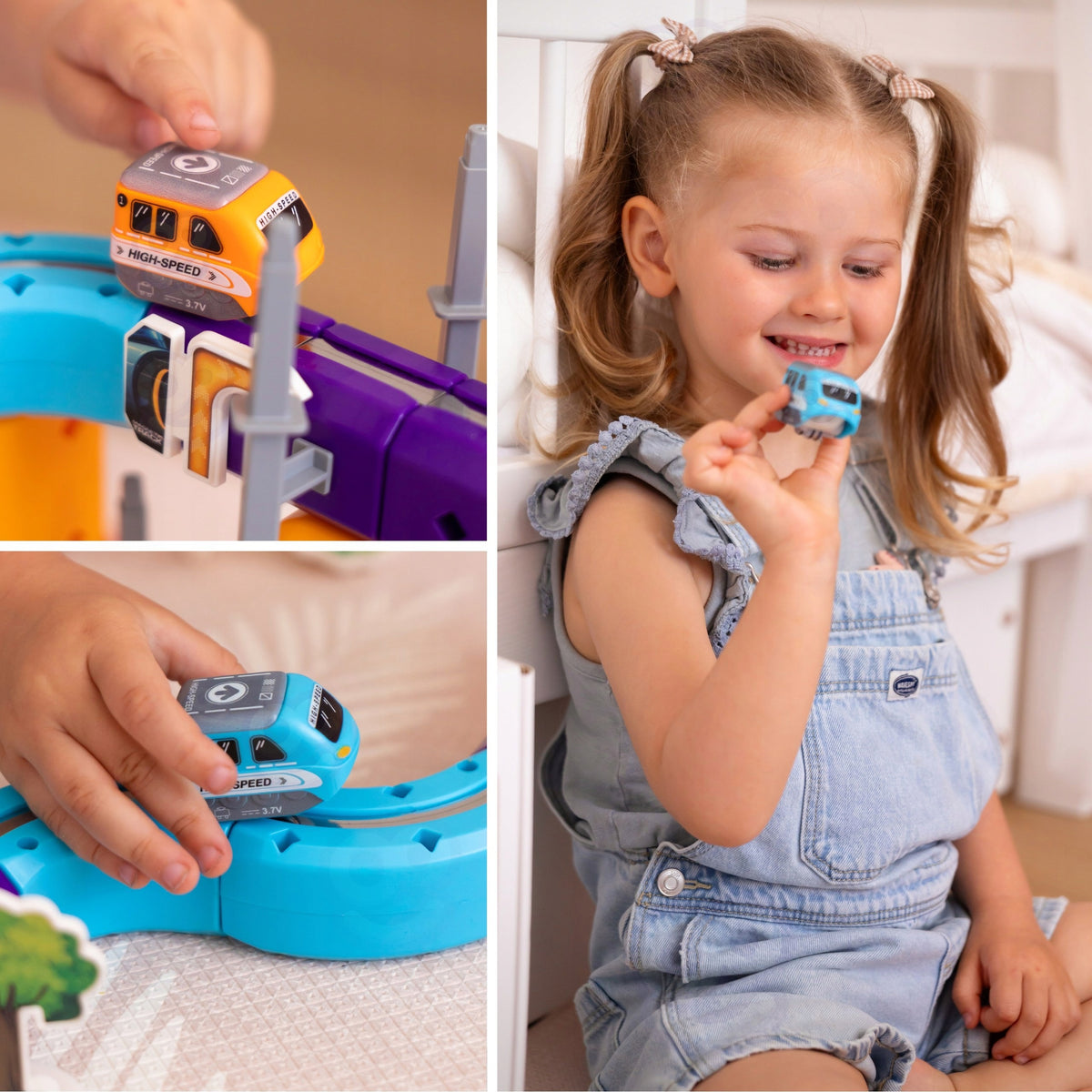WOOPIE Magnetic Railway Track Construction Kit with Attraction Effect Brand Woopie