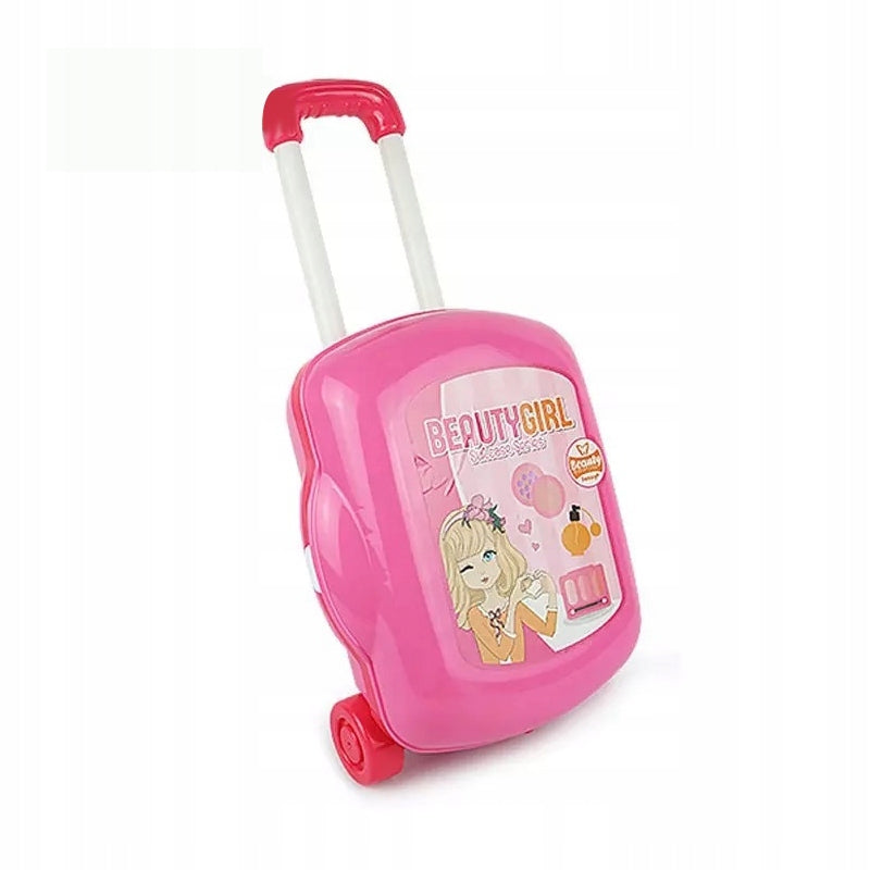 WOOPIE Portable Dressing Table for Girls 2in1 Beauty Salon Suitcase 17 pcs.